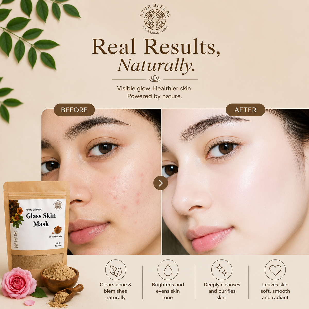 Herbal Glass Skin Face Mask