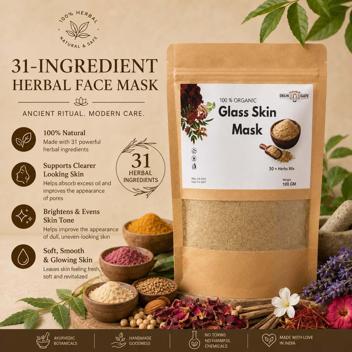 Herbal Glass Skin Face Mask