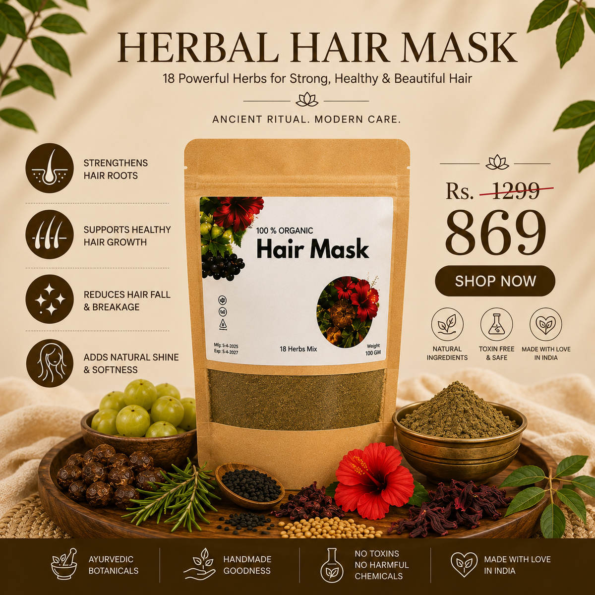 Organic Hair Mask