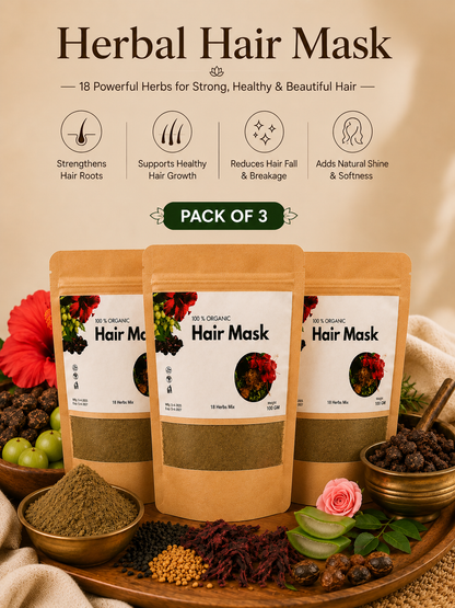 Organic Hair Mask (Pack 3)
