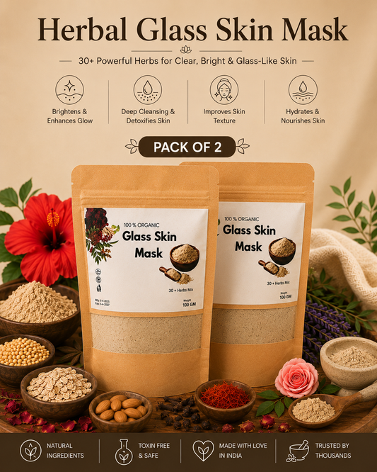 Herbal Glass Skin Face Mask(Pack 2)