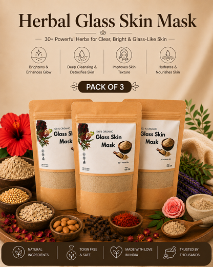Herbal Glass Skin Face Mask(Pack 3)