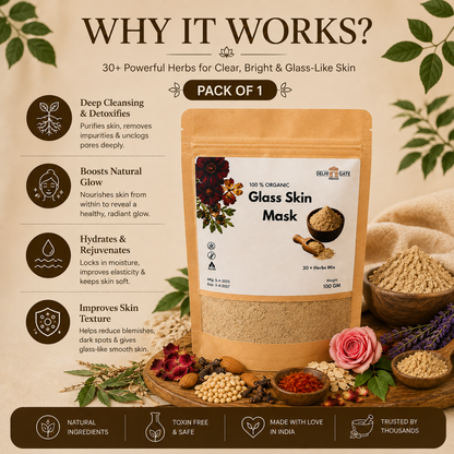 Herbal Glass Skin Face Mask(Pack 2)