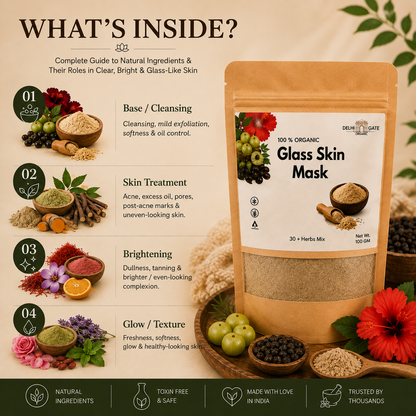 Herbal Glass Skin Face Mask(Pack 3)